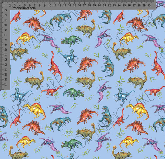 Load image into Gallery viewer, Dinosaurs Blue - Fiona Clarke Design-  Custom Pre Order
