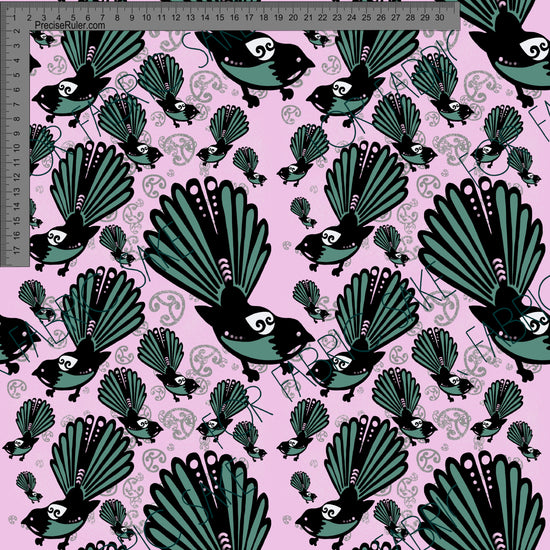 Load image into Gallery viewer, Fantails on Pink - Sarah McAlpine Art- Custom Pre Order
