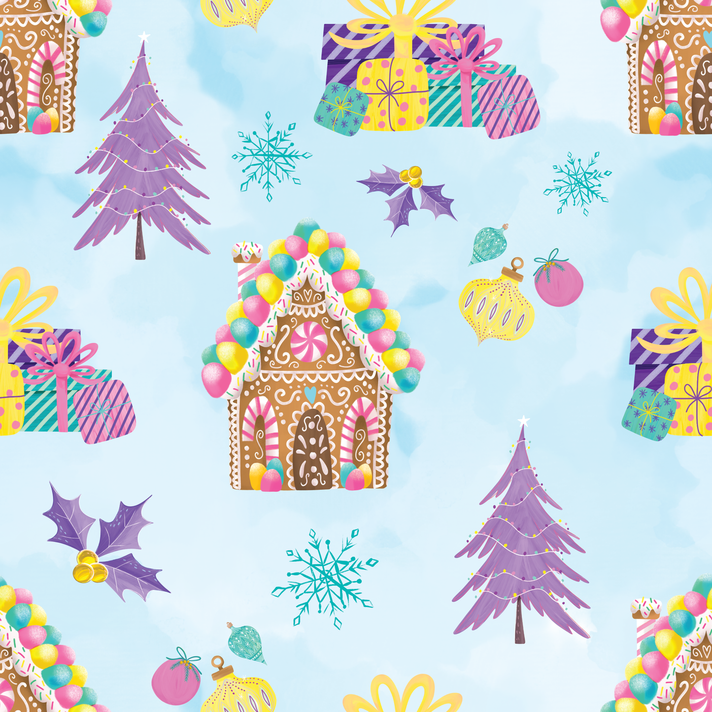 Gingerbread House - Cotton Spandex - 250g 50cm