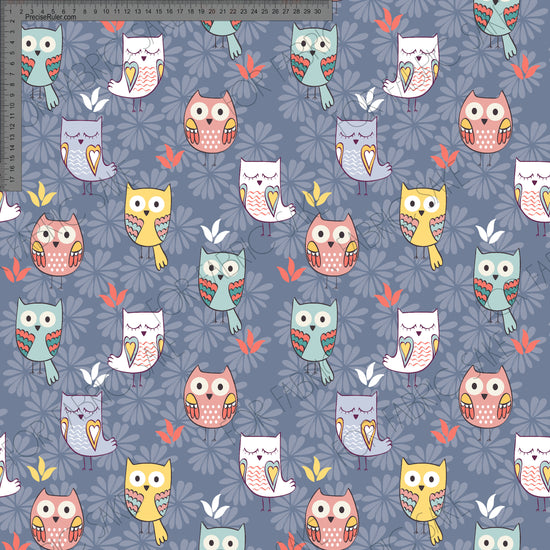 Load image into Gallery viewer, Owls on blue- Custom Pre-order
