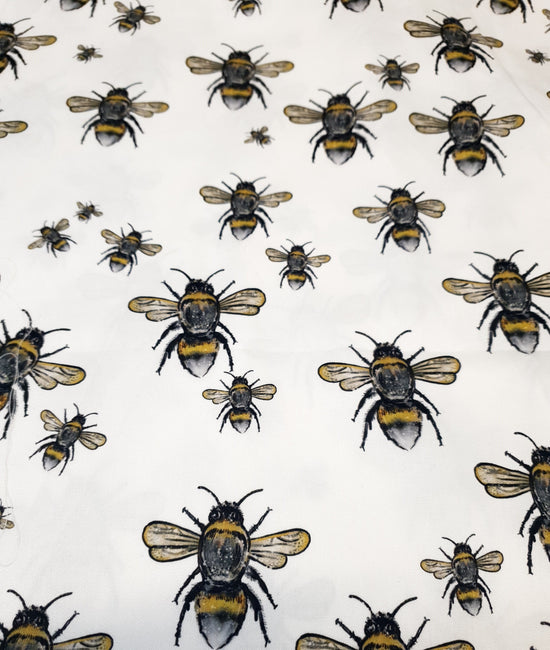 Bees on White - Sarah McAlpine Art- Custom Pre Order