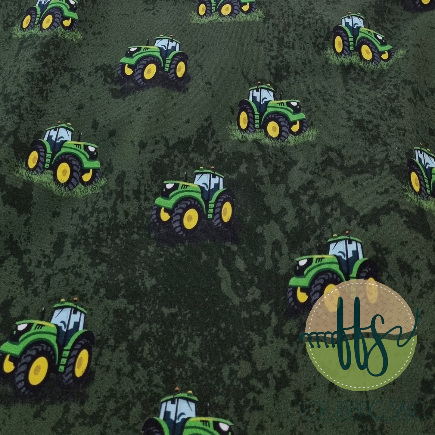 Little Tractors on Green- Custom Pre-order
