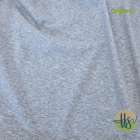 Load image into Gallery viewer, Grey Marl  -ORGANIC Cotton Spandex- 210g
