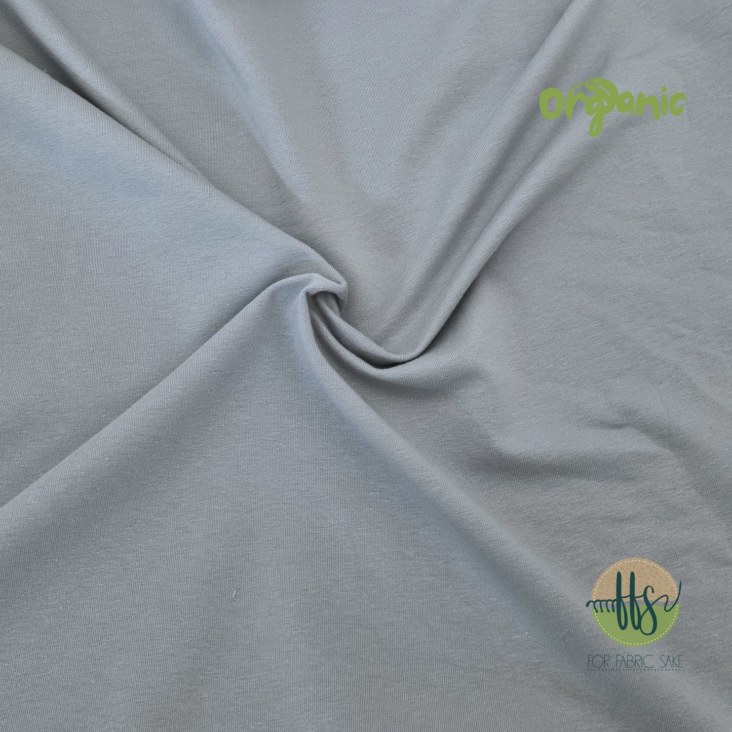 Cool Grey- ORGANIC Cotton French Terry