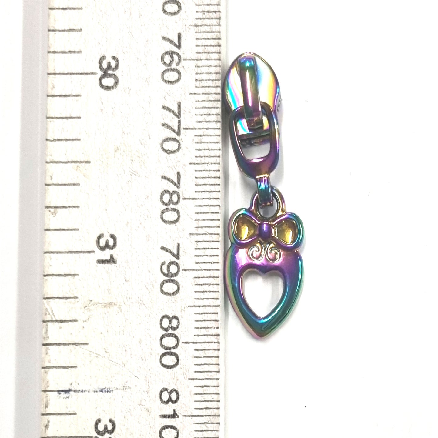 Zipper Ribon Heart & Ribbon Rainbow Zipper pull – Forfabricsake