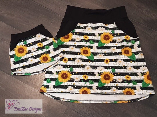 Sunflowers on stripes- EXCLUSIVE-Custom Pre-order