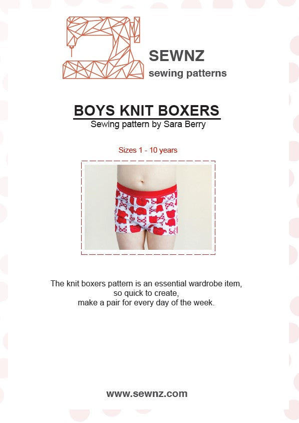 Boys Knit Boxers : 1-10 years
