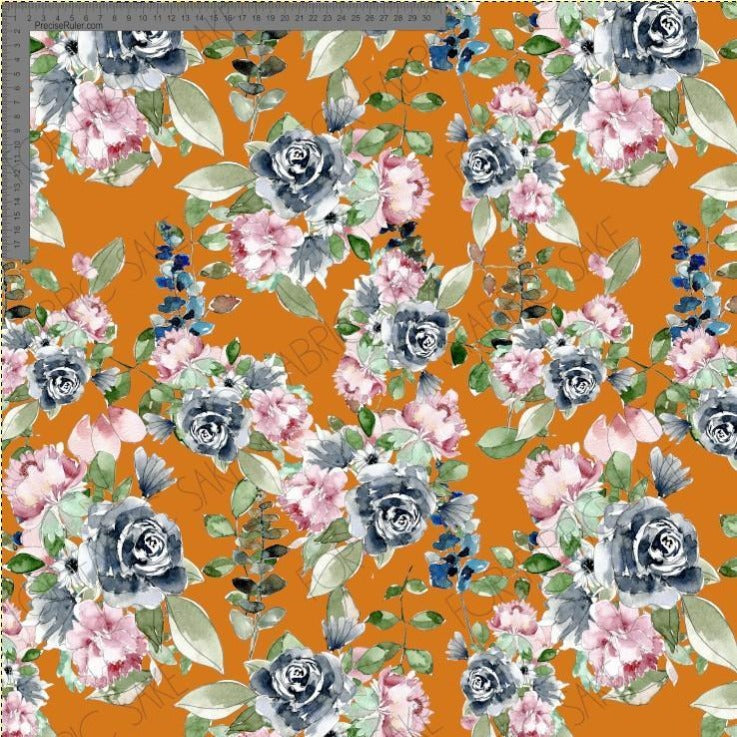 Indigo Garden Bouquet Marigold- Indigo Flow Collection - Custom Pre Order