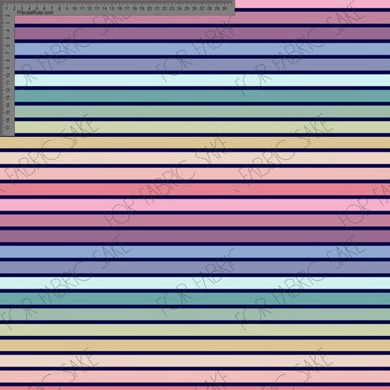 Load image into Gallery viewer, Rainbow stripe on navy- Wolf &amp;amp; Rabbit - Custom Pre-order
