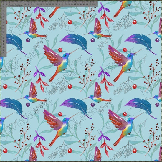 Load image into Gallery viewer, Hummingbird and feather- Fiona Clarke Design- Custom Pre Order
