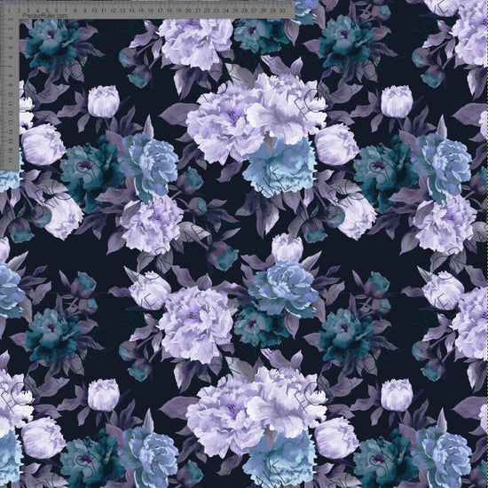 Peonies Lilac and Blue- Custom Pre-order