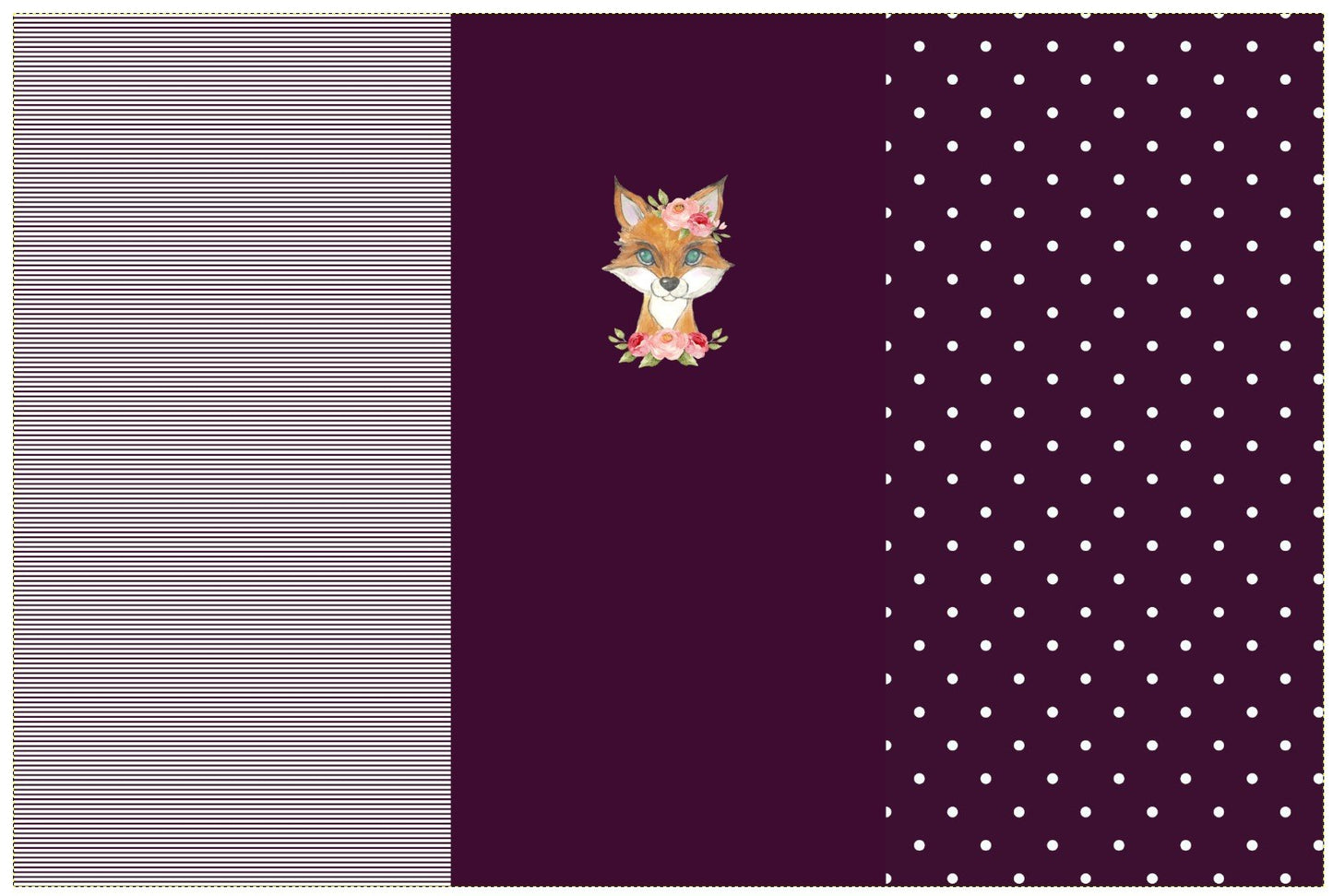 Floral Fox Panel- Custom Pre-order