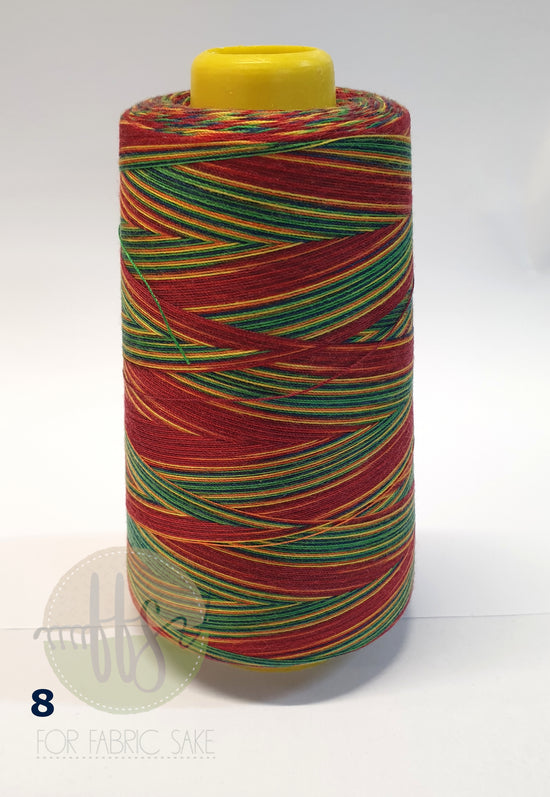 Load image into Gallery viewer, Rainbow Overlocking Thread - NO 8- 3000 yards /2740 meters
