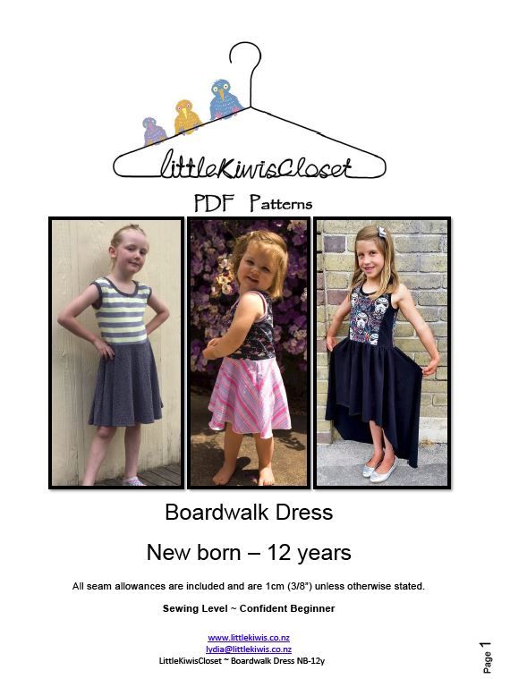 Load image into Gallery viewer, Boardwalk Dress -NB -12Yrs - Little Kiwis Closet
