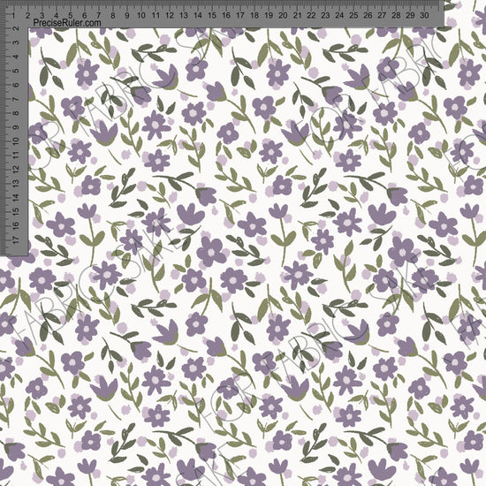 Ditsy Purple Floral- Ashleigh Fish - Custom Pre Order