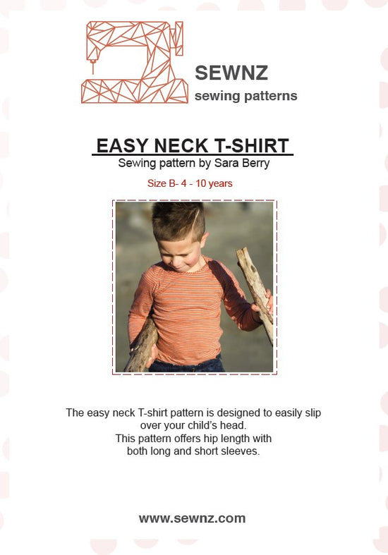 Load image into Gallery viewer, Easy Neck T-shirt  : 4-10 years
