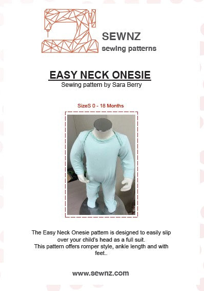 Easy Neck Onesie : 0-18 months
