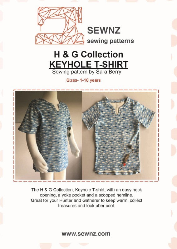 H & G Keyhole T-shirt: 1-10 years