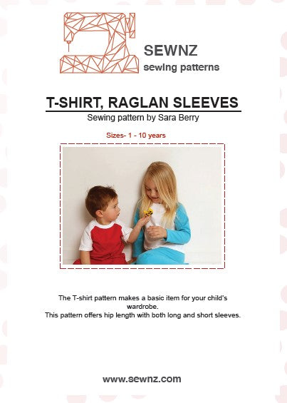 T-shirt raglyn sleeve : 1-10 years