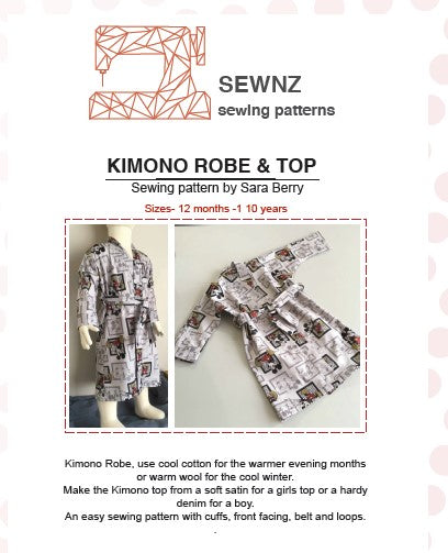 Load image into Gallery viewer, Kimino Robe &amp;amp; Top : 1-10 years
