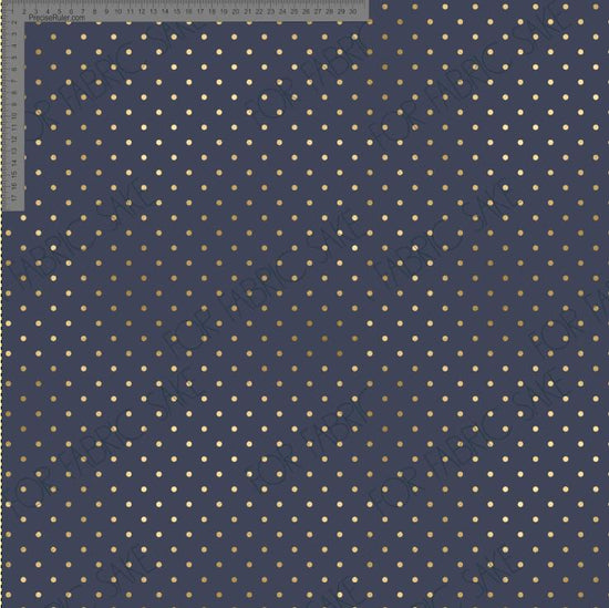 Load image into Gallery viewer, Poppies Gold Polkadots - EXCLUSIVE DESIGN - Custom Pre-order
