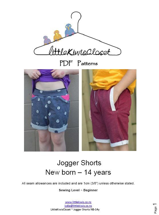 Jogger Shorts-NB -14Yrs - Little Kiwis Closet