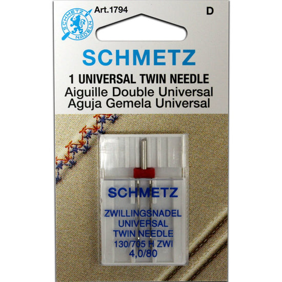 Twin Machine Needles – Universal -Schmetz 4.00/80
