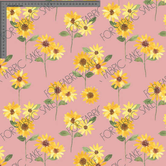 Load image into Gallery viewer, Sunflowers on dusty rose - Ashleigh Fish - Custom Pre Order
