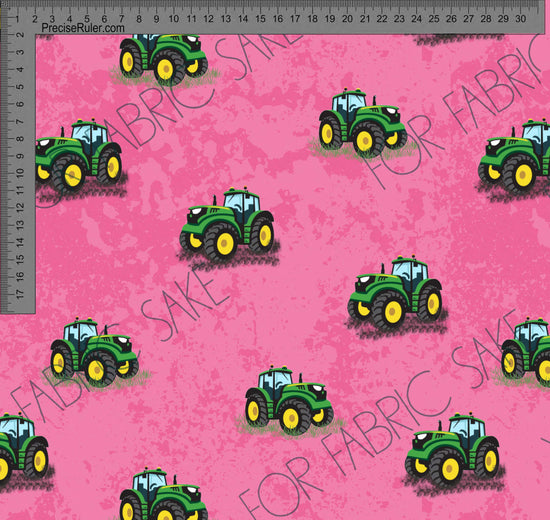 Tractors on Pink- Custom Pre-order
