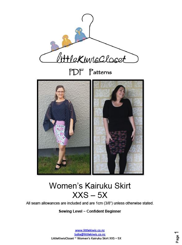 Women's Sauve Skirt- XS - 5X - Little Kiwis Closet – Forfabricsake