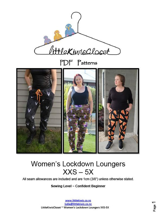 Women's Lockdown Loungers- XXS - 5X - Little Kiwis Closet